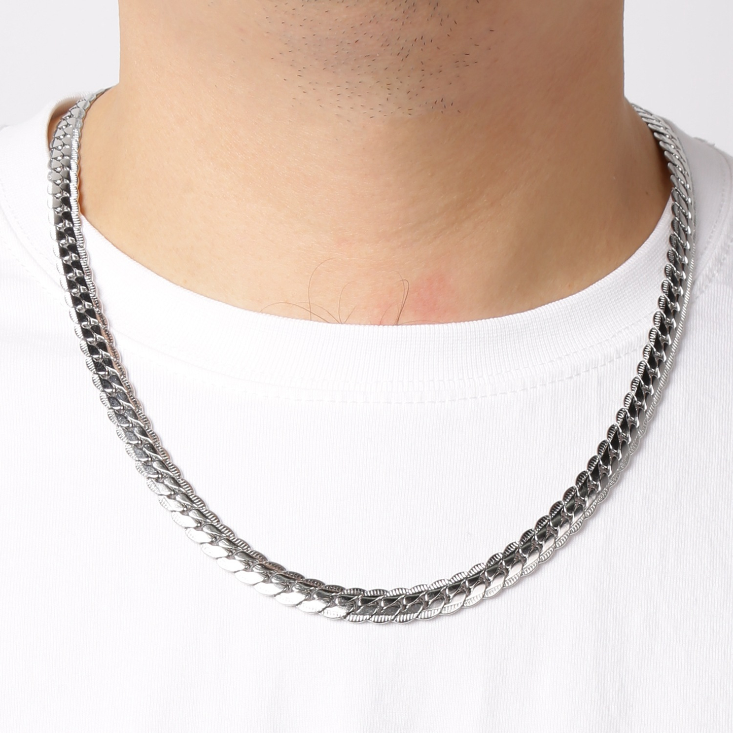 COLLANA UOMO SNAKE ACCIAIO
