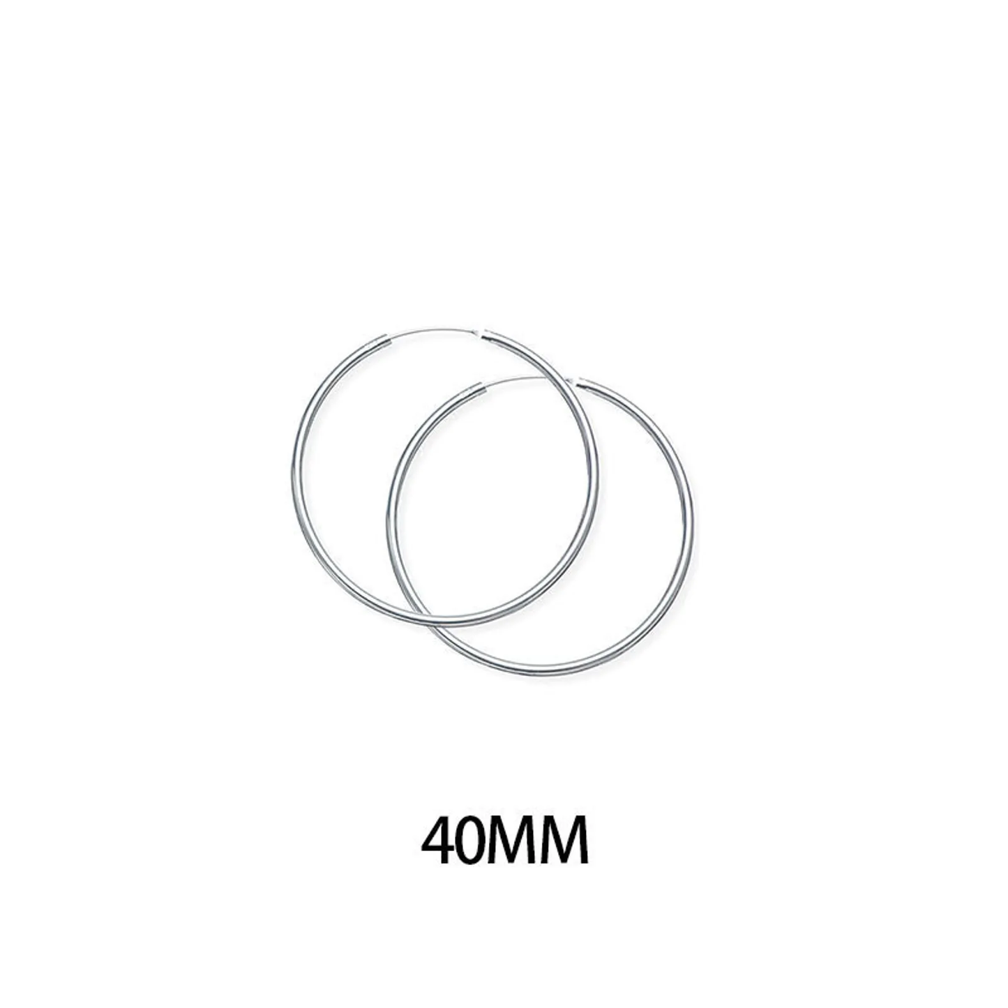 ORECCHINI CERCHIO 40MM ARGENTO