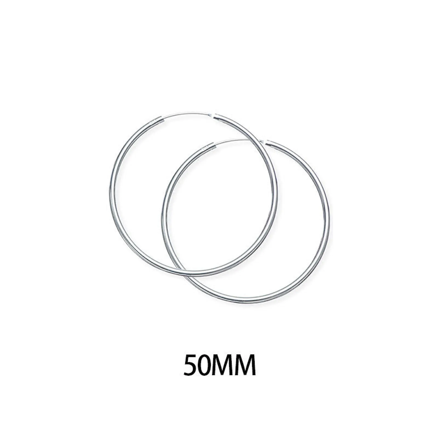 ORECCHINI CERCHIO 50MM ARGENTO