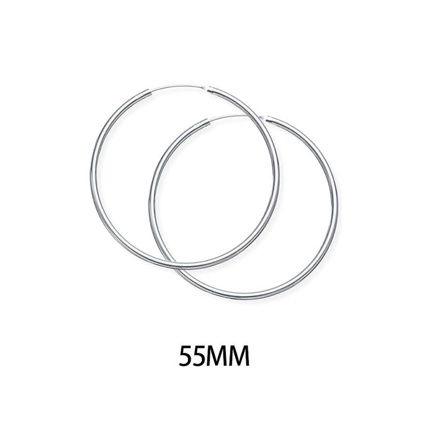ORECCHINI CERCHIO 55MM ARGENTO