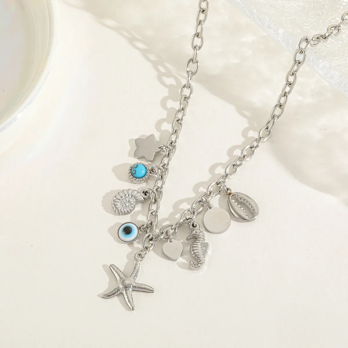 COLLANA CHARMS ACCIAIO