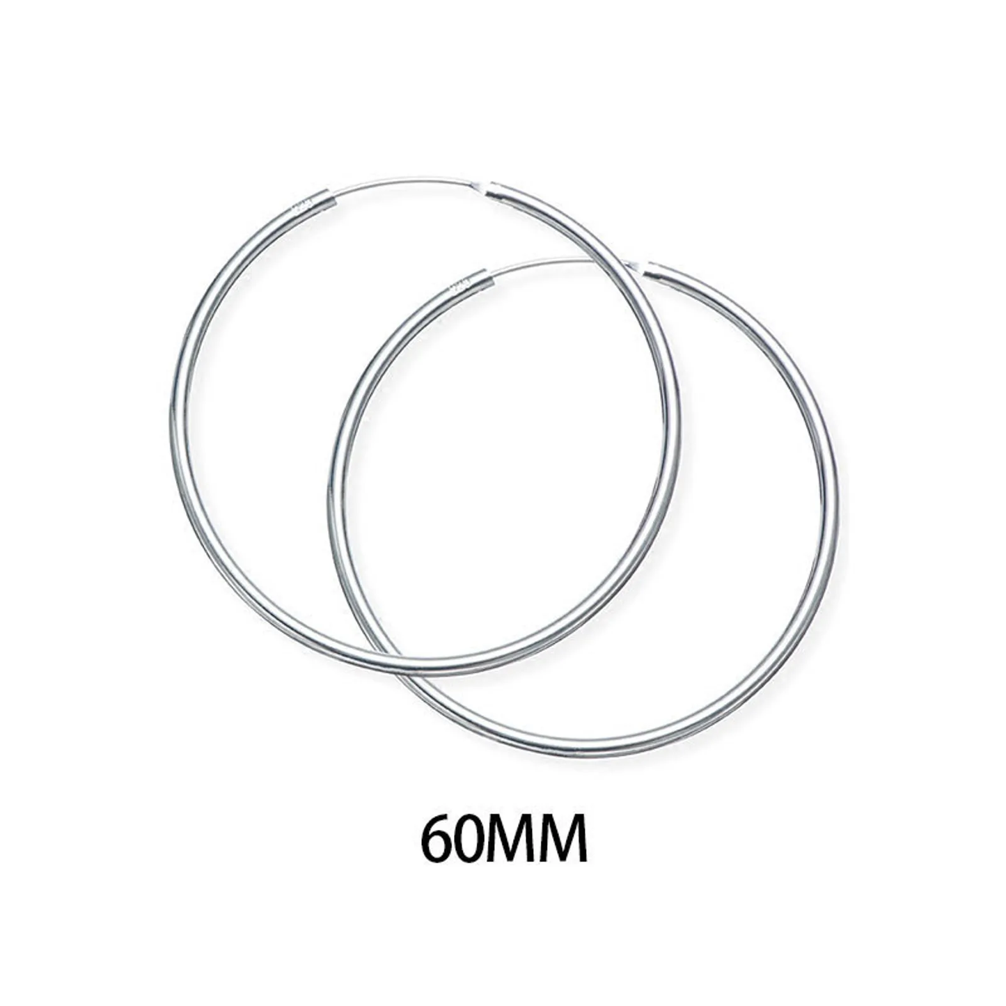 ORECCHINI CERCHIO 60MM ARGENTO