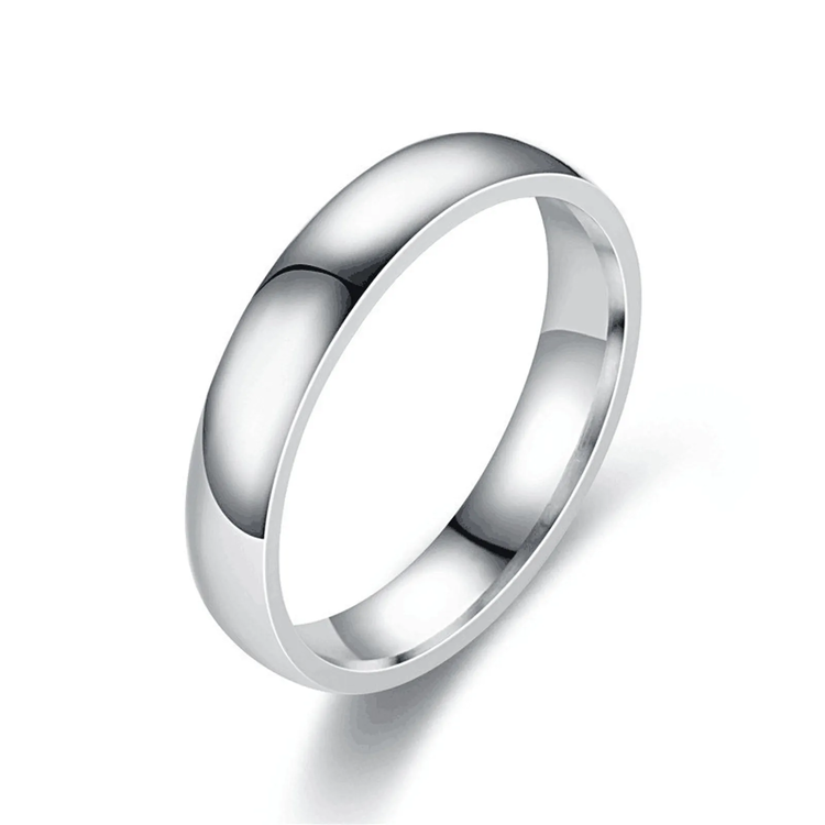 ANELLO SEMPLICE 4MM ACCIAIO
