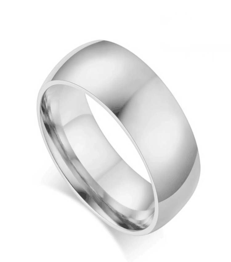 ANELLO SEMPLICE 6MM ACCIAIO