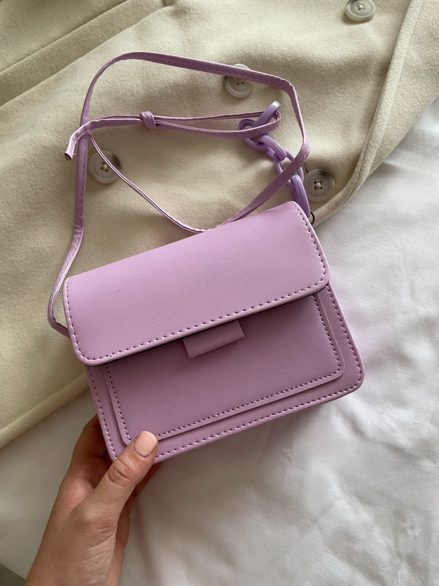 BORSA SQUADRATA MONOCOLORE
