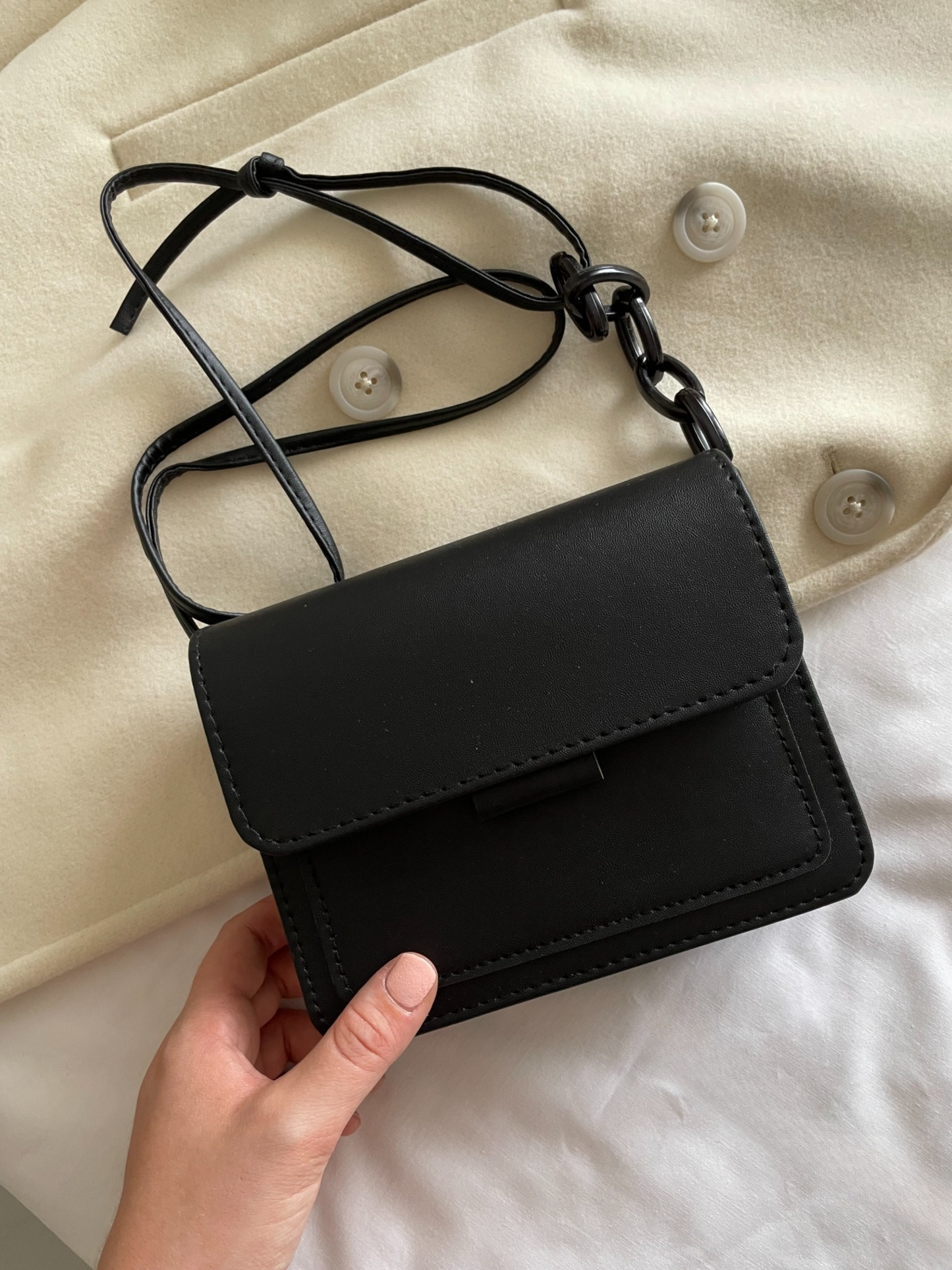 BORSA SQUADRATA MONOCOLORE
