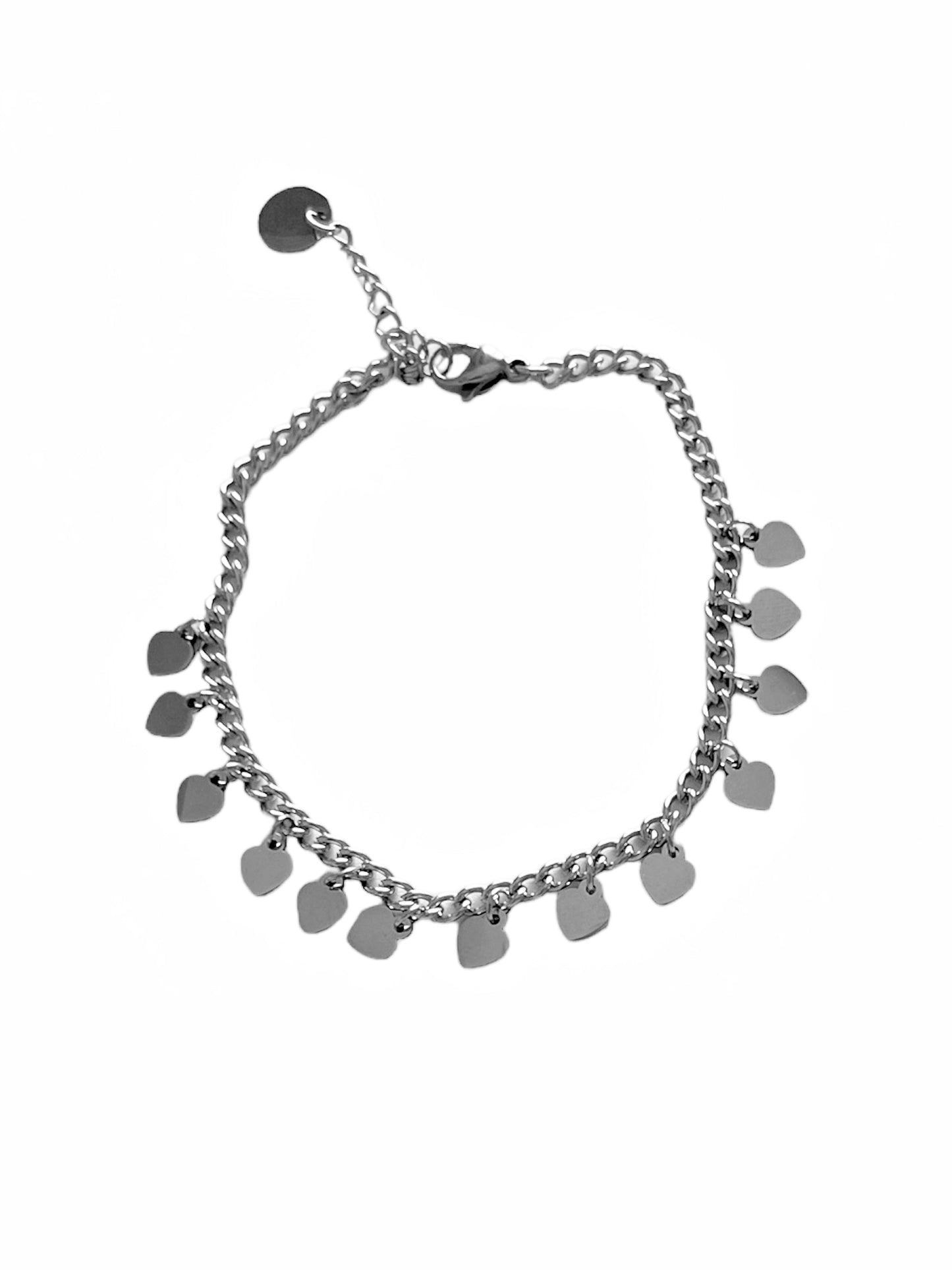 BRACCIALE CUORI ACCIAIO