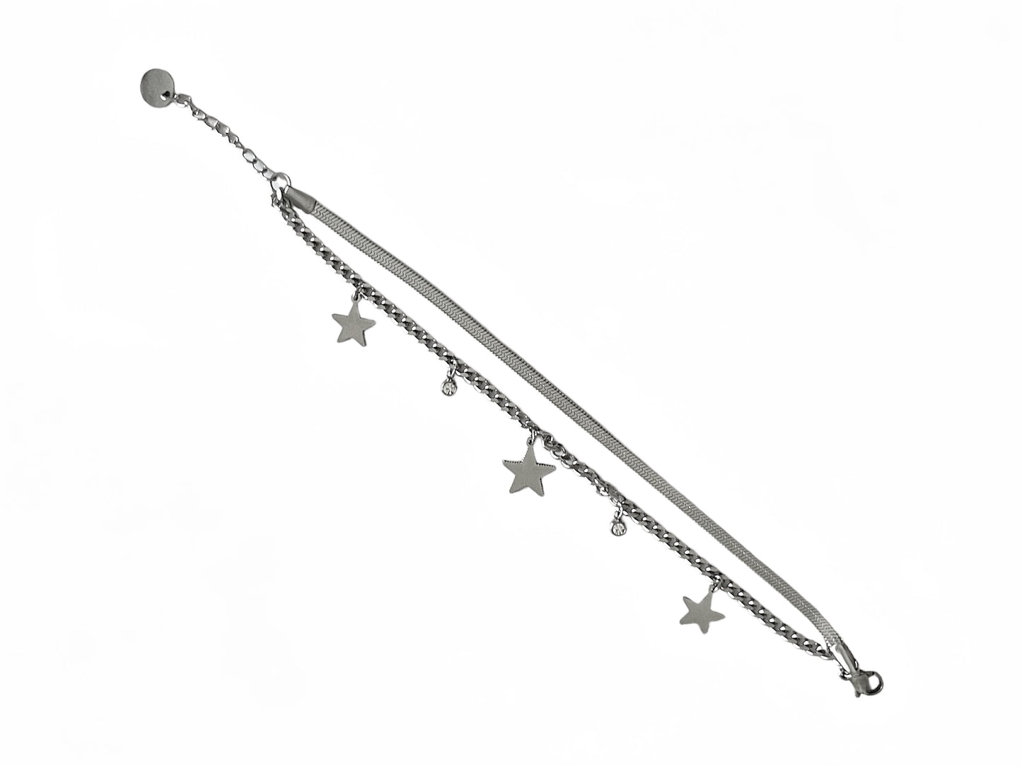 BRACCIALE STELLE ACCIAIO