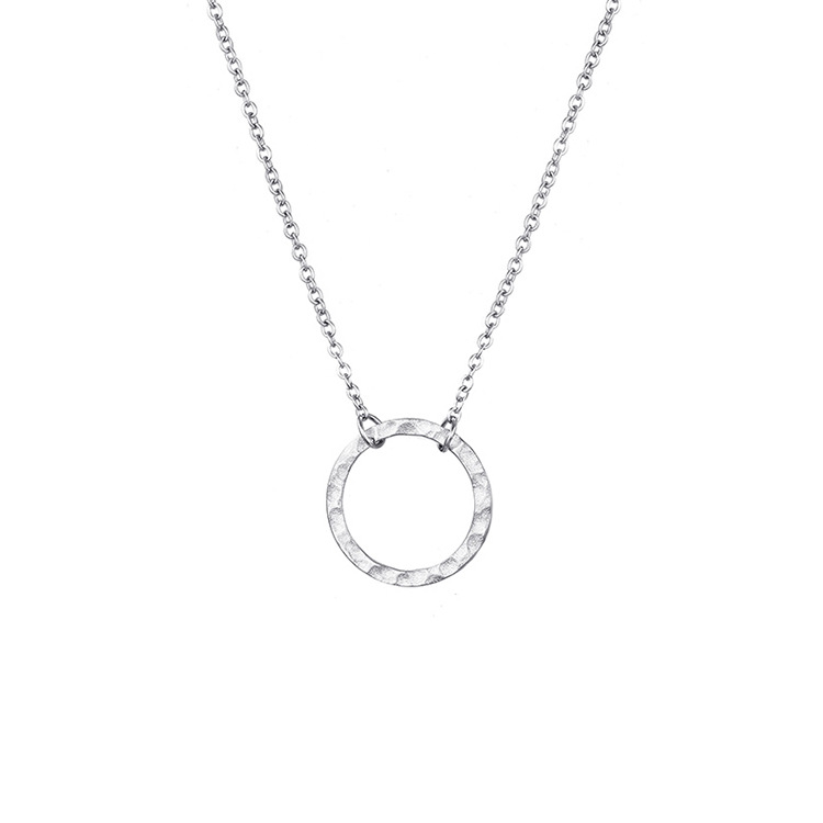 COLLANA CERCHIO ACCIAIO