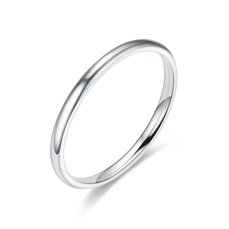 ANELLO SEMPLICE 2MM ACCIAIO