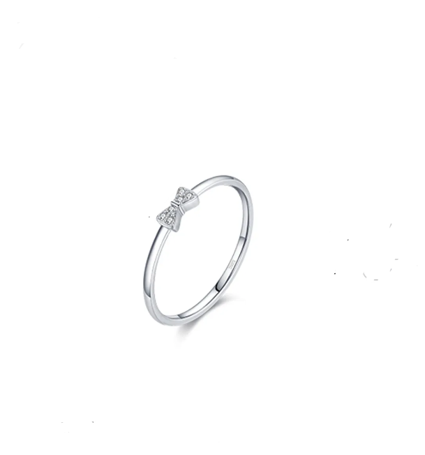 ANELLO FIOCCO ARGENTO