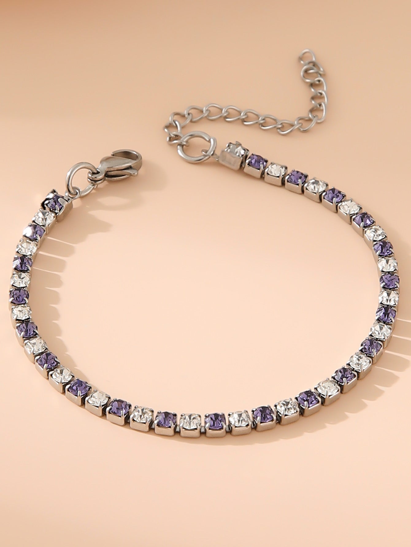 BRACCIALI TENNIS COLORATI ACCIAIO