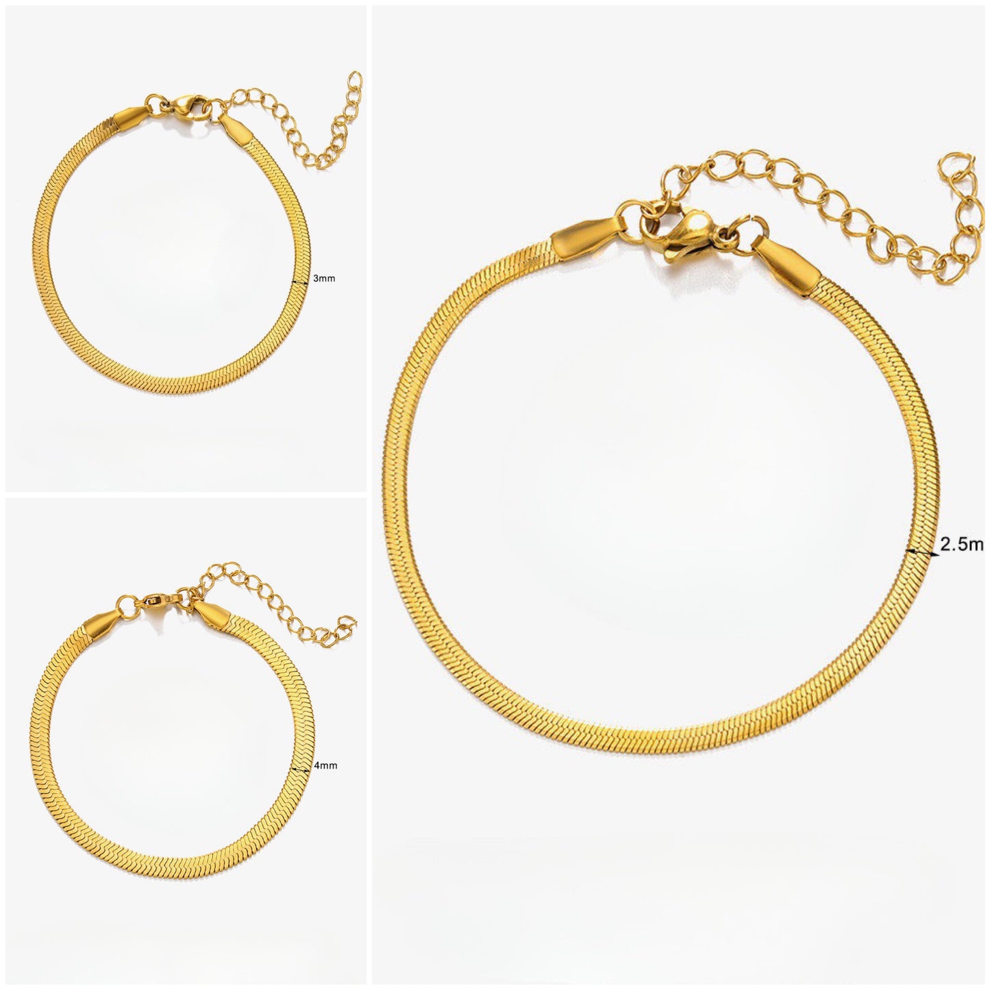 BRACCIALE SNAKE ACCIAIO