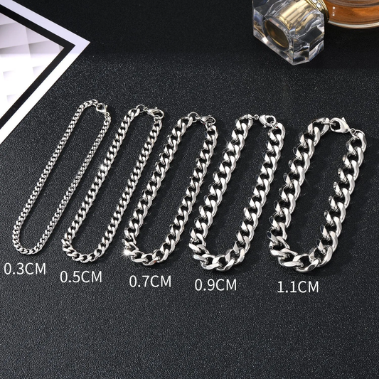 BRACCIALE UOMO MINIMAL ACCIAIO