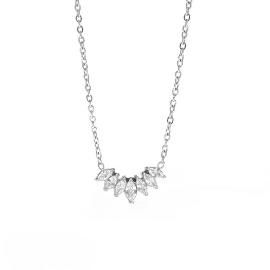 COLLANA PETALI ACCIAIO