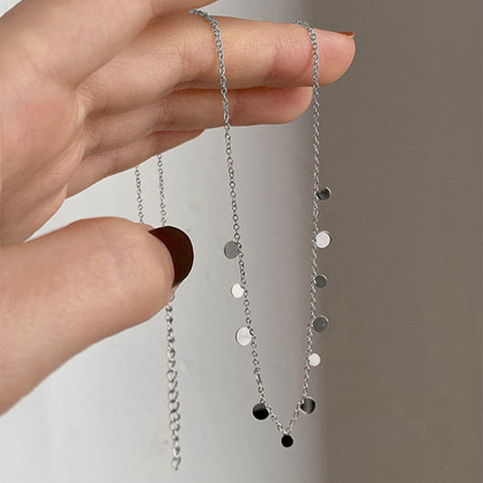 COLLANA MEDAGLIETTE ACCIAIO