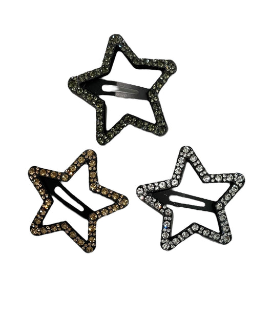 FERMAGLIO STELLA CON STRASS