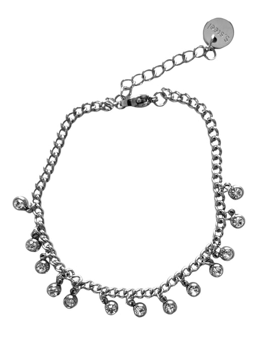BRACCIALE PUNTI LUCE ACCIAIO