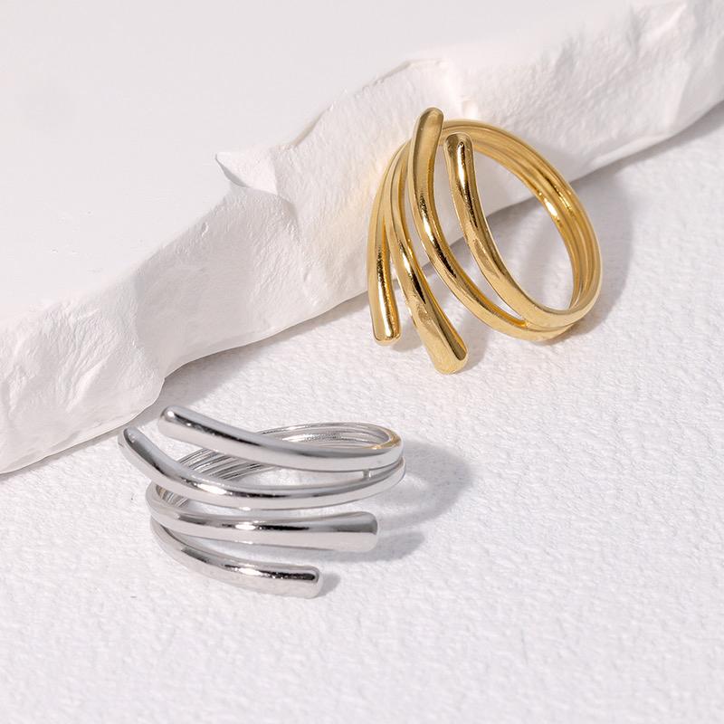 ANELLO MINIMAL REGOLABILE ACCIAIO