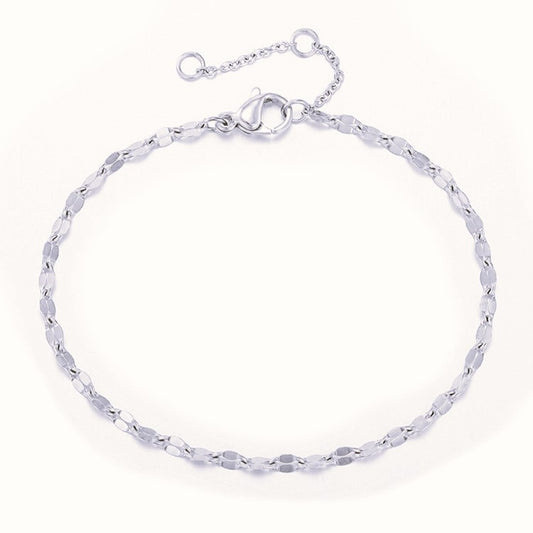 BRACCIALE DECORI GEOMETRICI ACCIAIO