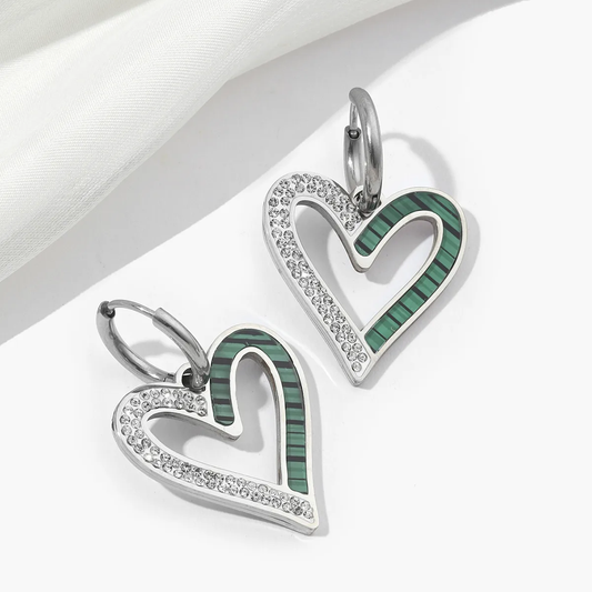 HOOPS PENDENTE CUORE ACCIAIO