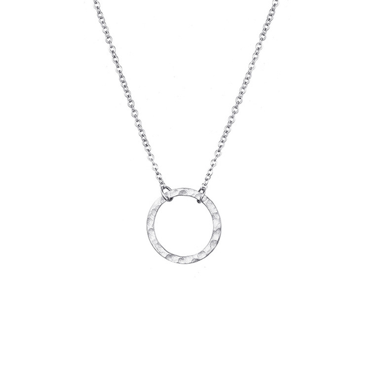 COLLANA CERCHIO ACCIAIO